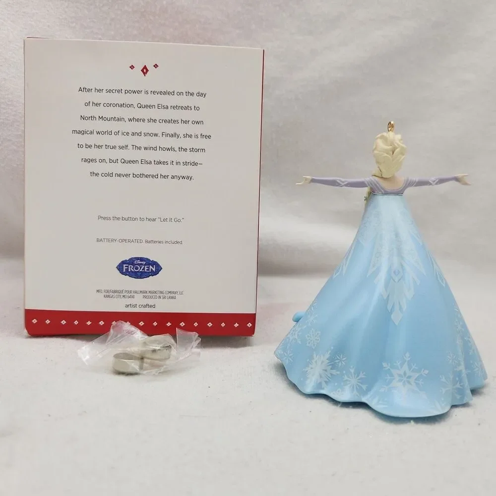 Ornament Hallmark Keepsake Frozen ELSA Let It Go Princess MAGIC Sound 2015 NEW